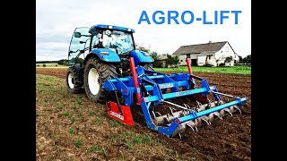 Uprawa bezorkowa AGROLIFT Pług dłutowywał mulczujący amp NH T6080 [upl. by Ziza]