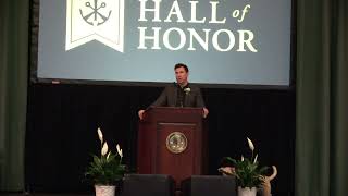 Dylan McDermott 79 Inducted into the 20222023 Crusader Hall of Honor [upl. by Dray]