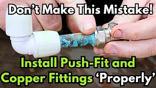 Pro Tips For Installing or Extending Copper Plastic Welded or Pushfit Pipes [upl. by Oelak]