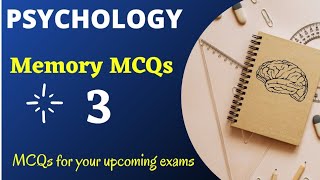 Psychology  Memory Chapter  MCQs  NET  Mphil Exam [upl. by Esital]