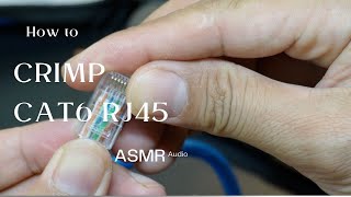 How to CRIMP CAT6 RJ45  ASMR [upl. by Astrea]