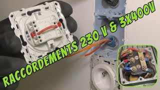 Câblage des appareillages 230V et machines en triphasé 400V [upl. by Einhoj]