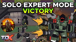 TDX SOLO EXPERT MODE VICTORY  Tower Defense X Roblox [upl. by Mcadams]