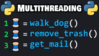 Learn Python MULTITHREADING in 8 minutes 🧵 [upl. by Delaryd299]