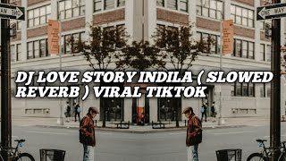 DJ LOVE STORY INDILA  SLOWED REVERB  VIRAL TIKTOK [upl. by Rollins]