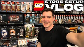 Stacking LEGO Star Wars Sets in a NEW LEGO STORE MandR Vlog [upl. by Ronnholm]