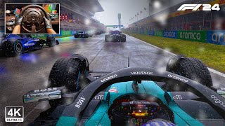 F1 24 Aston Martin MR24 Onboard with Fernando Alonso  Spanish Grand Prix  Steering Wheel Gameplay [upl. by Algernon]