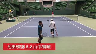 【兵庫国際②SFFull】齋藤惠佑池田朋弥 対 山中太陽藤原智也 2018 兵庫国際ジュニアテニス② 男子ダブルス準決勝 [upl. by Iiette785]