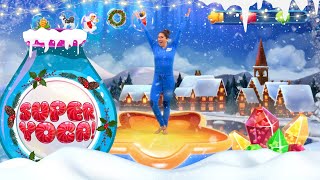 CHRISTMAS SUPER YOGA  Cosmic Kids Yoga [upl. by Hajin951]