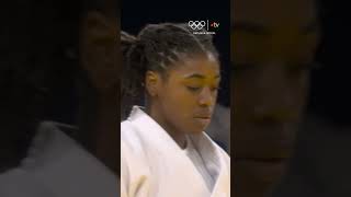 Paris2024  Elle a pas de temps à perdre SarahLéonie Cysique 😱 olympics judo [upl. by Row968]