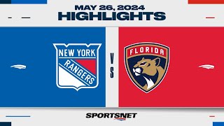 NHL Game 3 Highlights  Rangers vs Panthers  May 26 2024 [upl. by Nivert]