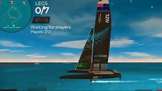 Virtual Regatta Blackfoils F50 Class Sailing SailGP Palma Spain Eregatta Race 4 [upl. by Anilef]