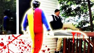 FUNNY Home Invasion Scare Prank Killer Clown Home Attack [upl. by Massey864]