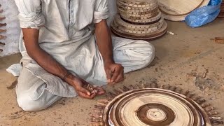 Incredible process of making wooden clock woodworking wood work experiment making shorts [upl. by Christen]