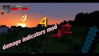 Download mods Minecraft  damage indicators mod [upl. by Alekahs]