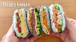 Folded Kimbap  Sushi Sandwich Onigirazu  Easy Bento Box Lunch Ideas  Ticktock Wrap Hack  紫菜包饭 [upl. by Nevram]