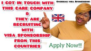 UK CARE HOME WITH VISA SPONSORSHIP CURRENTLY RECRUITING HEALTHCARE ASSISTANTS CARERS FROM OVERSEAS [upl. by Hamlani]