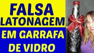 Falsa Latonagem em garrafa de vidro [upl. by Aleetha41]