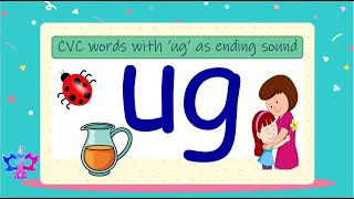 CVC u series reading practice  Level 2  CVC short vowel sound u words  CVC words Letter U [upl. by Anad811]