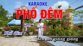 Phố Đêm Karaoke  Hoàng Dũng Karaoke [upl. by Judon83]