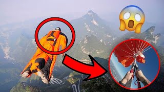 Terrifying Wingsuit Flight Fails Caught On Camera 2021 [upl. by Imrots]