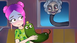 🥒 Моя кошка стала огурцом на 24 ЧАСА 😱 анимация Настик [upl. by Zizaludba]