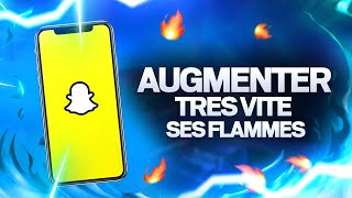 COMMENT AUGMENTER SES FLAMMES SNAPCHAT EN 2 MINUTES  TUTO [upl. by Buzzell]