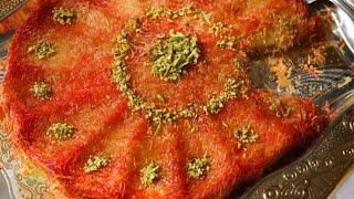 Best Kunafa Recipe  Kanafeh Recipe  Arabian Dessert Kunafa [upl. by Akelahs]