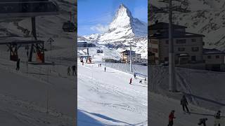 🇨🇭Ski Paradise around The Matterhorn Zermatt Switzerland abba skiing matterhorn switzerland [upl. by Ettesel]