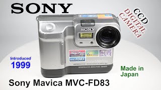 1999 Sony Mavica MVCFD83  CCD Digital Camera [upl. by Teplitz435]