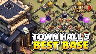 New th9 base with link Unbeatable base Clash of Clans [upl. by Lama]