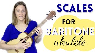 How To Play Scales for Baritone Ukulele Tutorial [upl. by Niel761]