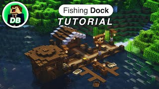 Minecraft Fishing Dock Tutorial How to build [upl. by Yelknirb]