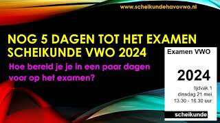 Bootcamp hoe leer je het vwo scheikunde examen 2024 in een week [upl. by Lednor22]