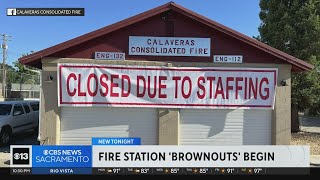 Fire station brownouts begin in Calaveras County [upl. by Iahk]