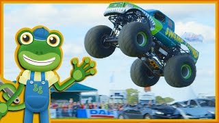 Monster Trucks For Children  Geckos Real Vehicles [upl. by Germana98]