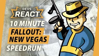 Fallout New Vegas Developers React to 10 Minute Speedrun [upl. by Yesdnik]