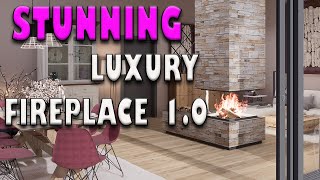 Rustic Charm Meets Modern Elegance A Breathtaking Fireplace Design [upl. by Acirderf947]