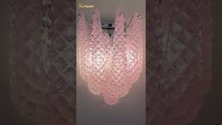 Transform Your Home Wall Decor Lighting With Murano Petals Pink Wall Lightkorewolamp [upl. by Ahseiyt]