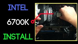 Intel 6700k Installation WITH Corsair H100i GTX [upl. by Gans740]