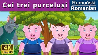 Cei trei purceluși  The Three Little Pigs in Romana  Basme in limba romana  RomanianFairyTales [upl. by Niawd583]