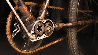 1930s Gearbox Bike  Restoration [upl. by Fregger]