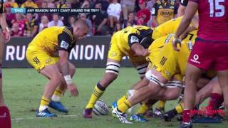 TJ Perenara Hilarious Interactions with Referee Angus Gardener [upl. by Eniotna]