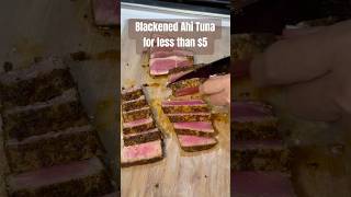 WILDCAUGHT BLACKENED AHI TUNA STEAKS for less than 5 easyrecipe budgetcooking proteinrichfood [upl. by Gabriellia]