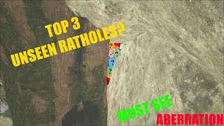 Top 3 Hidden Ratholes Unseen Aberration  Ark Survival [upl. by Hazeghi546]