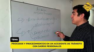 PROCESOS Y PROCEDIMIENTOS EN UN ACCIDENTE DE TRÁNSITO CON DAÑOS PERSONALES [upl. by Ailam947]