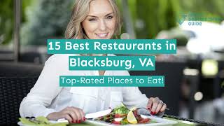 15 Best Restaurants in Blacksburg VA [upl. by Hcab]