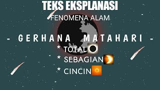 TEKS EKSPLANASI  FENOMENA ALAM  GERHANA MATAHARI  Ahmad Jabal 8 Ibnu Haitham [upl. by Lyndon]