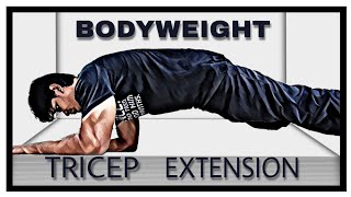 BEST TRICEP EXERCISE  BODYWEIGHT TRICEP EXTENSION  TUTORIAL  VATSAL SHAH [upl. by Nine]