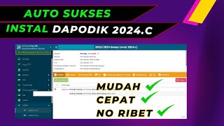 TELAH RILIS DAPODIK 2024C  Cara Instal DAPODIK 2024 Semester Genap [upl. by Damalis182]